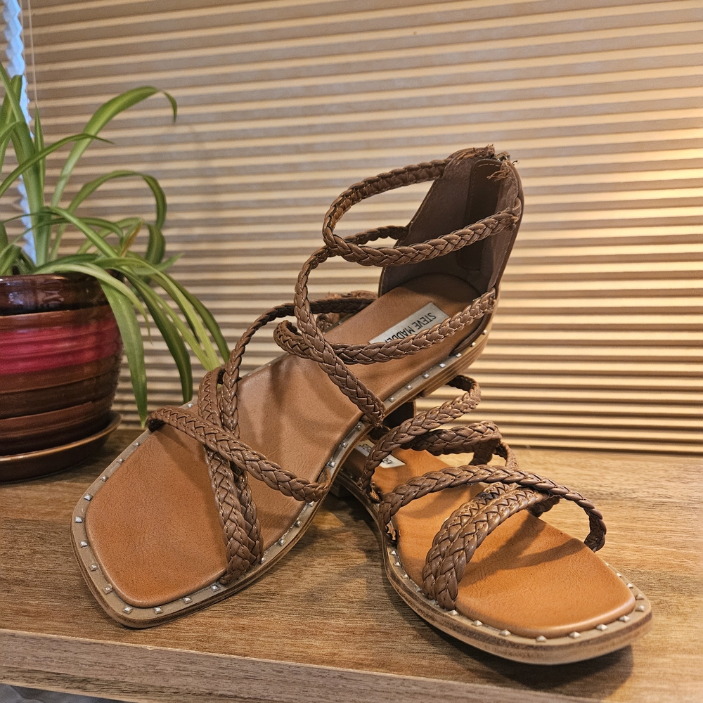 Steve Madden Tan Braided Women's Sandals